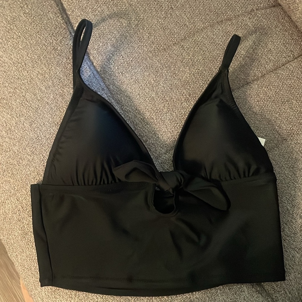 SMALL Aerie Black Crop Bikini Top BNWTS $34.95